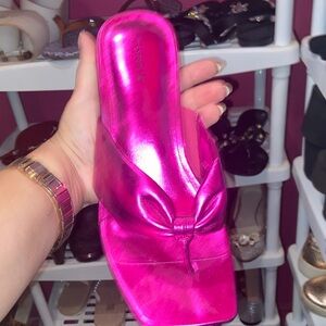 Torrid Metallic Pink Mules